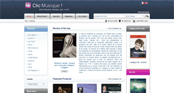 Desktop Screenshot of clicmusique.com