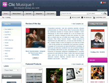 Tablet Screenshot of clicmusique.com